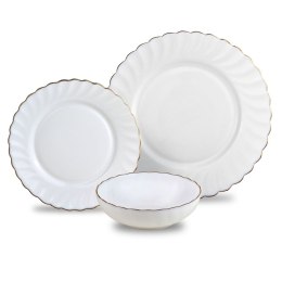 KOMPLET OBIADOWY OPAL MARIGOLD DLA 6 OSÓB 18 ELEM. KINGHOFF KH-1921