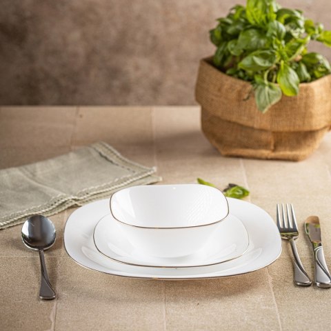 KOMPLET OBIADOWY TOPAZ DLA 6 OSÓB 18 ELEM. KINGHOFF KH-1923