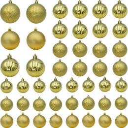 BOMBKA DEKORACYJNA PLASTIKOWA BEZPIECZNA 46SZT ZŁOTA MICA