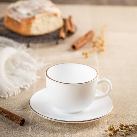 ZESTAW KAWOWY 6 FILIŻANEK ZE SPODECZKAMI KINGHOFF OPAL KH-1929