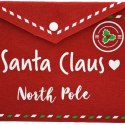 KOPERTA ŚWIĄTECZNA LIST DO ŚWIĘTEGO MIKOŁAJA FILCOWA 38x30CM SANTA CLAUS