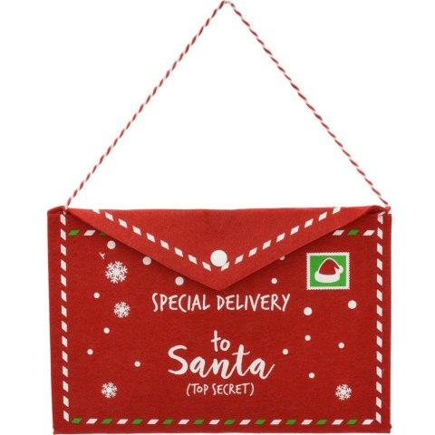 KOPERTA ŚWIĄTECZNA LIST DO ŚWIĘTEGO MIKOŁAJA FILCOWA 38x30CM SPECJAL DELIVERY