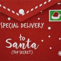 KOPERTA ŚWIĄTECZNA LIST DO ŚWIĘTEGO MIKOŁAJA FILCOWA 38x30CM SPECJAL DELIVERY