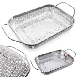 CEDZAK DURSZLAK KUCHENNY STALOWY NACZYNIE NA GRILLA ANETT 43X25X9CM ORION 124483