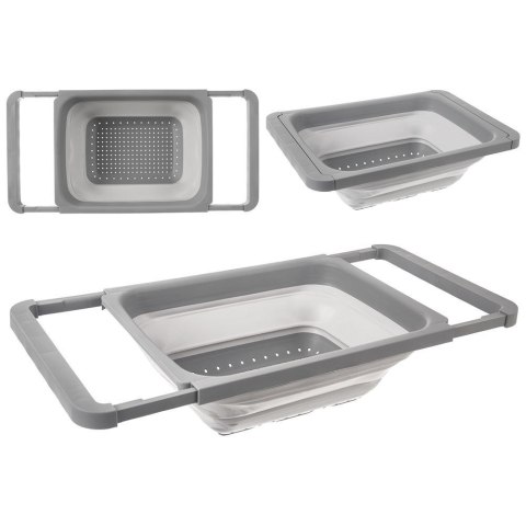 CEDZAK KUCHENNY SILIKONOWY SKŁADANY NA ZLEW DURSZLAK SITKO KEMP 39X26.5CM ORION 124482