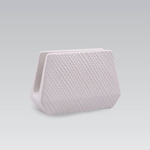 CERAMICZNY SERWETNIK STOJAK NA SERWETKI MAESTRO WHITE MR-20002-44