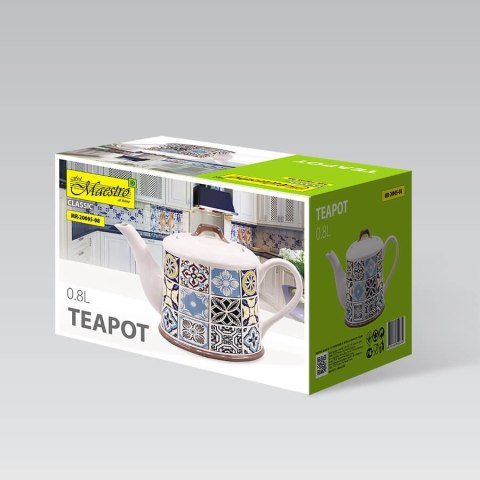 CERAMICZNY ZAPARZACZ DO KAWY I HERBATY 800ML MAESTRO HOLIDAY IN PORTO MR-20005-08