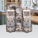 CERAMICZNY ZESTAW DO PRZYPRAW 5-ELE MAESTRO HOLIDAY IN PORTO MR-20005-04S