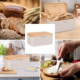 CHLEBAK Z DREWNIANĄ POKRYWĄ POJEMNIK NA PIECZYWO KINGHOFF KH-1928