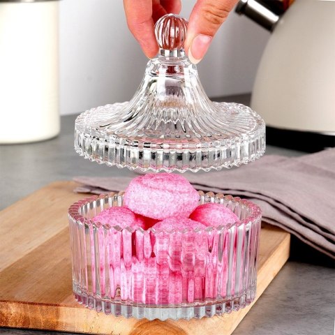 CUKIERNICZKA SZKLANA CUKIERNICA POJEMNIK NA CUKIER 250ML ALPINA 139442