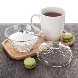 CUKIERNICZKA SZKLANA CUKIERNICA POJEMNIK NA CUKIER KRYSZTAŁOWA 330ML LAV 155403