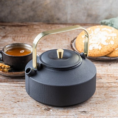 CZAJNICZEK ŻELIWNY ZAPARZACZ DO HERBATY KAWY 1.0L KINGHOFF KH-1935