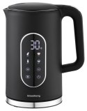 CZAJNIK ELEKTRYCZNY Z REGULACJĄ TEMPERATURY 1.7L BEZPRZEWODOWY CZARNY KLAUSBERG KB-7891