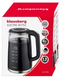 CZAJNIK ELEKTRYCZNY Z REGULACJĄ TEMPERATURY 1.7L BEZPRZEWODOWY CZARNY KLAUSBERG KB-7894
