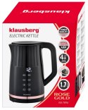 CZAJNIK ELEKTRYCZNY Z REGULACJĄ TEMPERATURY 1.7L BEZPRZEWODOWY CZARNY KLAUSBERG KB-7896