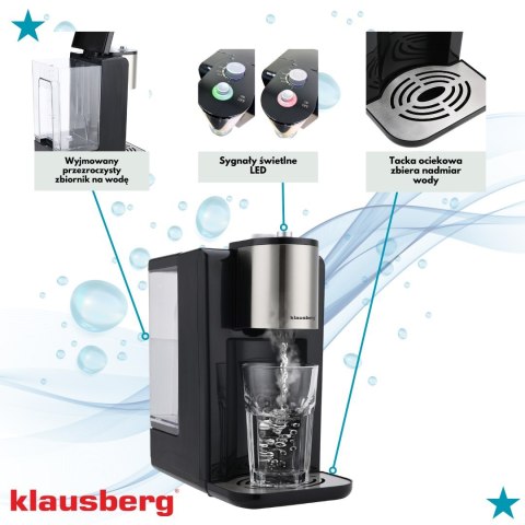 DOZOWNIK DYSTRYBUTOR PODGRZEWACZ DO GORĄCEJ WODY 2.2L Z REGULACJĄ TEMPERATURY KLAUSBERG KB-7878