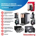 DOZOWNIK DYSTRYBUTOR PODGRZEWACZ DO GORĄCEJ WODY 2.2L Z REGULACJĄ TEMPERATURY KLAUSBERG KB-7879