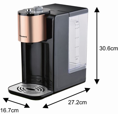 DOZOWNIK DYSTRYBUTOR PODGRZEWACZ DO GORĄCEJ WODY 2.2L Z REGULACJĄ TEMPERATURY KLAUSBERG KB-7879
