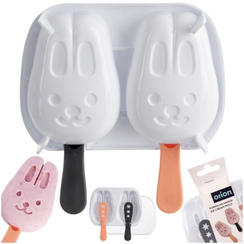 FOREMKA NA LODY PODWÓJNA FORMA DO LODÓW NA PATYKU Z POKRYWKĄ ORION 154410