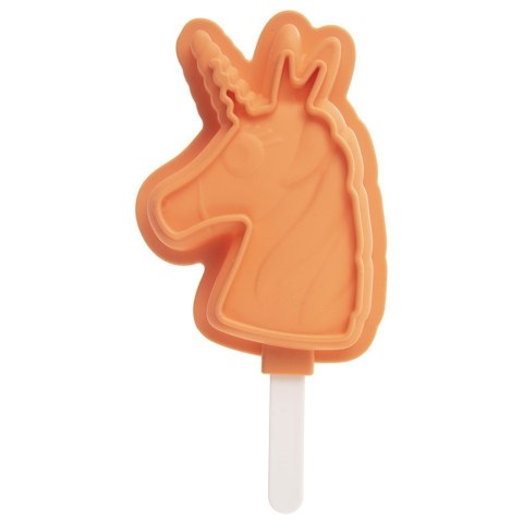 FOREMKA NA LODY SORBET FORMA DO LODÓW NA PATYKU SILIKONOWA Z POKRYWKĄ JEDNOROŻEC ORION 151797