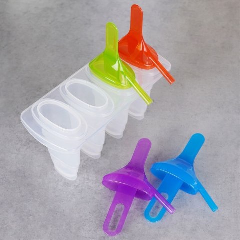 FOREMKI NA LODY FORMA DO LODÓW NA PATYKU 4 SZTUKI SORBET EXCELLENT HOUSEWARE 122221