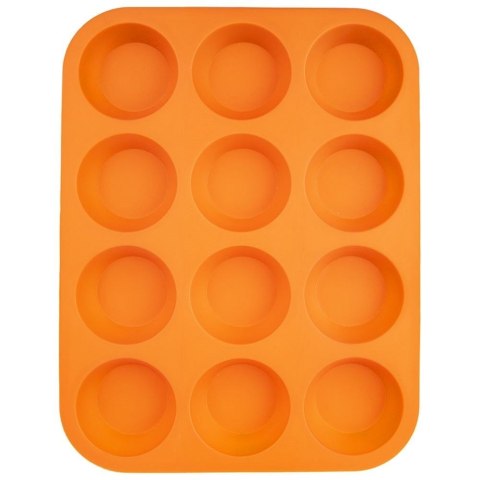 FORMA DO PIECZENIA 12 MUFFINEK BABECZEK BABECZKI SILIKONOWA POMARAŃCZOWA SILLINIE ORION 151719