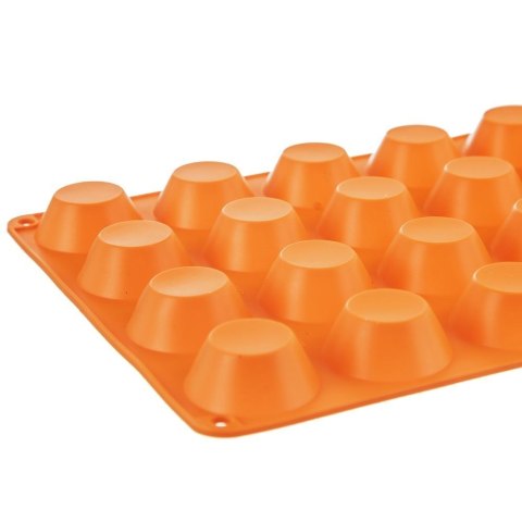 FORMA DO PIECZENIA 20 MINI MUFFINEK BABECZEK BABECZKI SILIKONOWA POMARAŃCZOWA SILLINIE ORION 151764