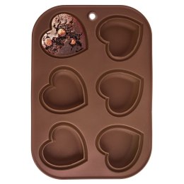 FORMA DO PIECZENIA 6 MUFFINEK BABECZEK BABECZKI SILIKONOWA BRĄZOWA SILLINIE ORION 151742