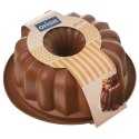 FORMA DO PIECZENIA BABKI CIASTA SILIKONOWA Z KOMINEM BRĄZOWA 26CM SILLINIE ORION 151732