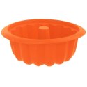 FORMA DO PIECZENIA BABKI CIASTA SILIKONOWA Z KOMINEM POMARAŃCZOWA 26CM SILLINIE ORION 151733