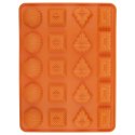 FORMA DO PIECZENIA CIASTEK CIASTECZEK SILIKONOWA POMARAŃCZOWA MIX SILLINIE ORION 151725