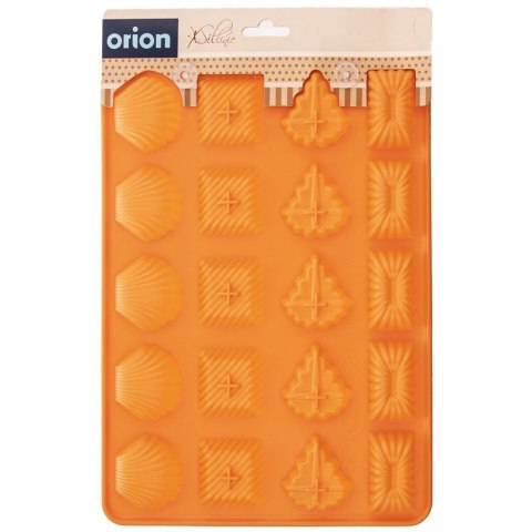 FORMA DO PIECZENIA CIASTEK CIASTECZEK SILIKONOWA POMARAŃCZOWA MIX SILLINIE ORION 151725