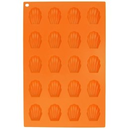 FORMA DO PIECZENIA CIASTEK CIASTECZEK SILIKONOWA POMARAŃCZOWA MUSZELKI SILLINIE ORION 151723