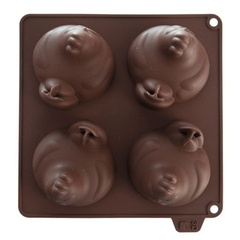 FORMA DO PIECZENIA CIASTEK I PRALIN PRALINEK SILIKONOWA BRĄZOWA KURKA SILLINIE ORION 151782