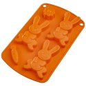 FORMA DO PIECZENIA CIASTEK I PRALIN PRALINEK SILIKONOWA BRĄZOWA ZAJĄCZEK SILLINIE ORION 151747