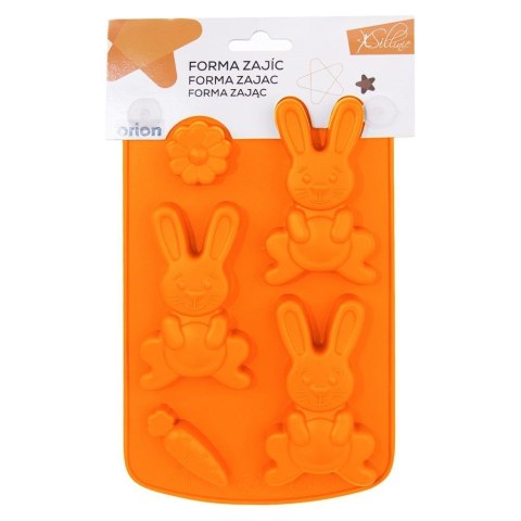 FORMA DO PIECZENIA CIASTEK I PRALIN PRALINEK SILIKONOWA BRĄZOWA ZAJĄCZEK SILLINIE ORION 151747
