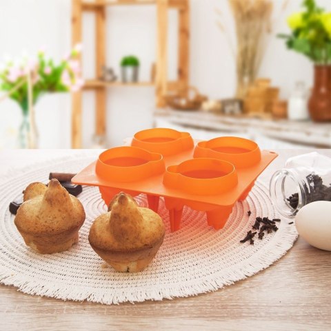 FORMA DO PIECZENIA CIASTEK I PRALIN PRALINEK SILIKONOWA POMARAŃCZOWA KURKA SILLINIE ORION 151783