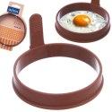 FORMA DO SMAŻENIA JAJEK NALEŚNIKÓW PANCAKE SILIKONOWA POMARAŃCZOWA KOŁO SILLINIE ORION 151755