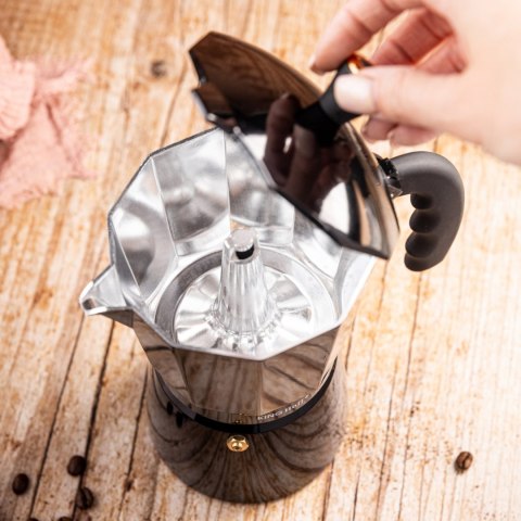 KAWIARKA ESPRESSO KAFETERKA CIŚNIENIOWA KINGHOFF 600ML / 12 FILIŻANEK KH-1885