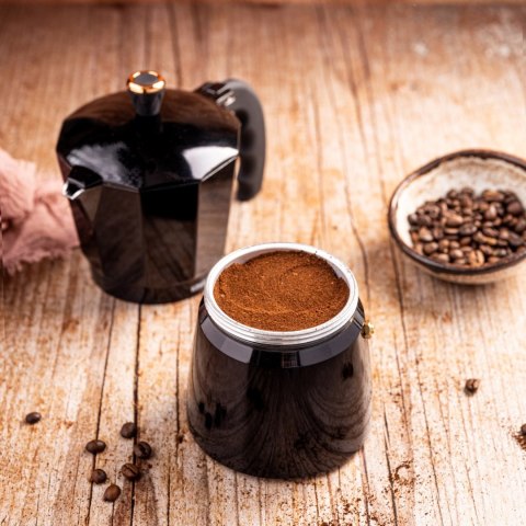 KAWIARKA ESPRESSO KAFETERKA CIŚNIENIOWA KINGHOFF 600ML / 12 FILIŻANEK KH-1885