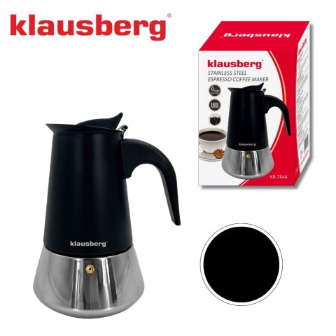 KAWIARKA ESPRESSO KAFETERKA CIŚNIENIOWA KLAUSBERG 200ML (3 FILIŻANKI) KB-7844