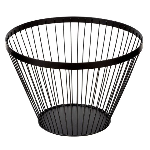 KOSZYK KOSZ NA OWOCE WARZYWA METALOWY CZARNY MISKA MISA MISTY 30 CM NAVA 10-100-031