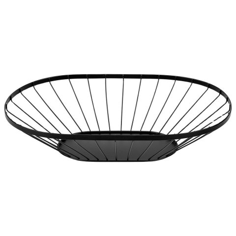 KOSZYK KOSZ NA OWOCE WARZYWA METALOWY CZARNY MISTY 40,5X25,5 CM NAVA 10-100-032