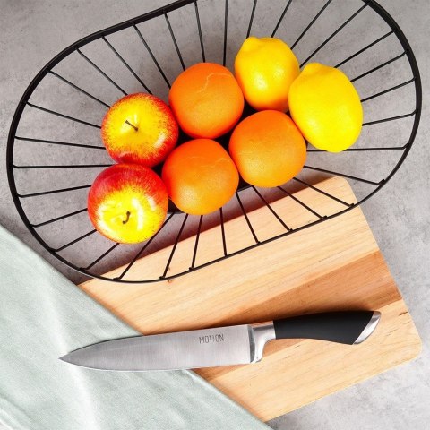 KOSZYK KOSZ NA OWOCE WARZYWA METALOWY CZARNY MISTY 40,5X25,5 CM NAVA 10-100-032