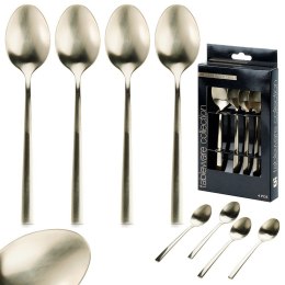 ŁYŻECZKI DO HERBATY KOMPLET ŁYŻECZEK ZESTAW 4 ELE SZTUĆCE ZŁOTE EXCELLENT HOUSEWARE 139744