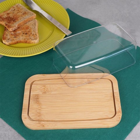 MASELNICZKA BAMBUSOWA MASELNICA POJEMNIK NA MASŁO EXCELLENT HOUSEWARE 150462