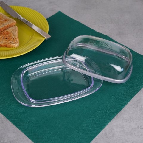 MASELNICZKA PLASTIKOWA MASELNICA PRZEZROCZYSTA POJEMNIK NA MASŁO HOBBY LIFE 127131