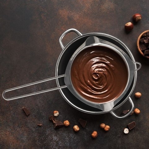 MISKA DO ROZTAPIANIA CZEKOLADY WOSKU METALOWA STALOWA 250ML EXCELLENT HOUSEWARE 126111