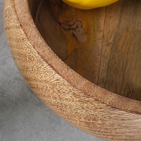 MISKA DREWNIANA DO SERWOWANIA PRZEKĄSEK CHIPSÓW KOSZYK NA OWOCE MANGO 18.5CM 900ML ORION 120285