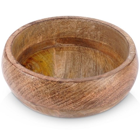 MISKA DREWNIANA DO SERWOWANIA PRZEKĄSEK CHIPSÓW KOSZYK NA OWOCE MANGO 18.5CM 900ML ORION 120285